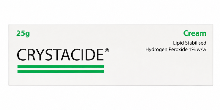 Crystacide (Hydrogen Peroxide 1% Cream) – Impetigo Treatment