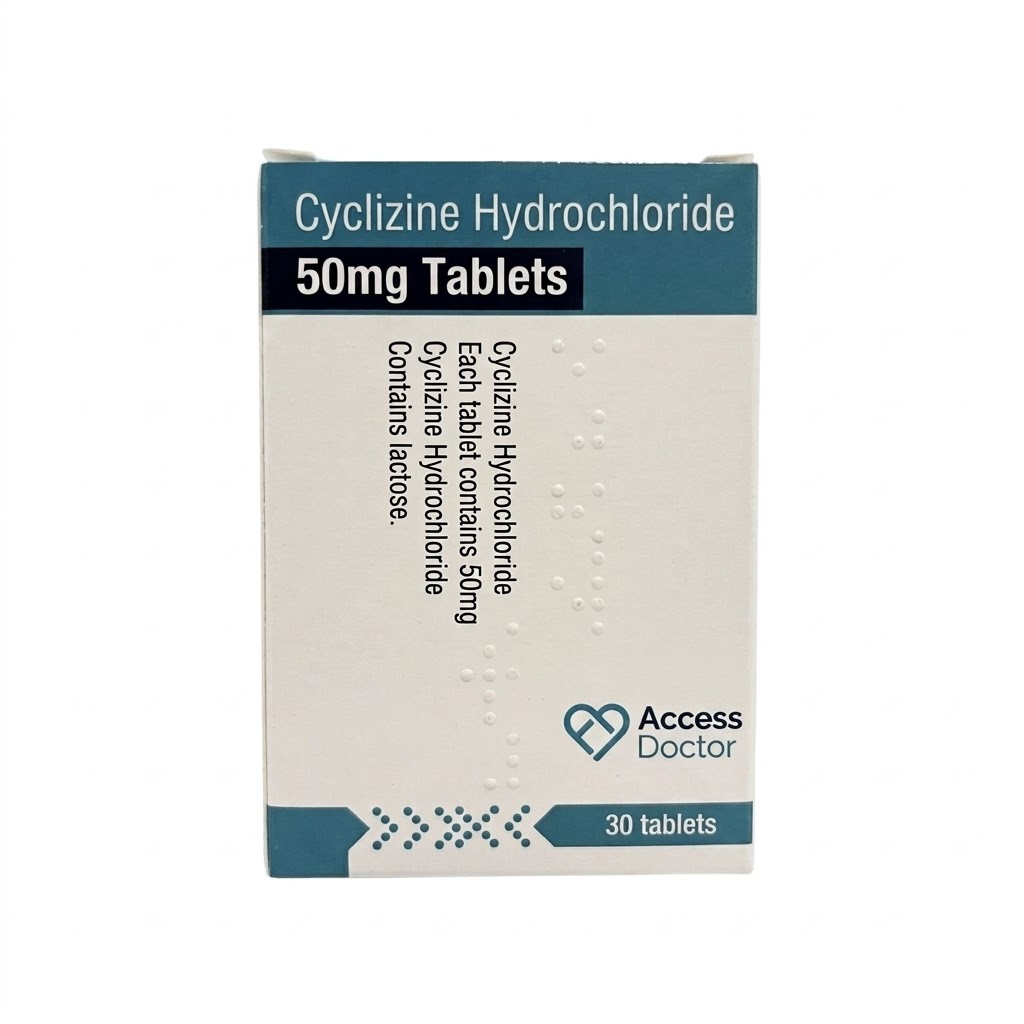 Cyclizine Tablets for Nausea, Vertigo & Motion Sickness