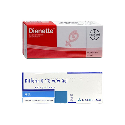 Adapalene gel and Co-cyprindiol